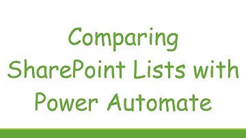 Comparing SharePoint Lists with Power Automate