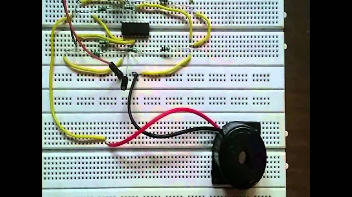 Loud alarm using opamp LM324