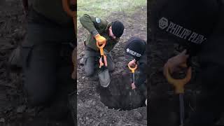 Копаем с Камрадом #коп #камрад #илюха #хабар #находки #монеты #металоискатель #креосан #монеты #рейх