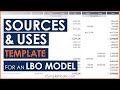 Build a Sources and Uses Table for an LBO Model