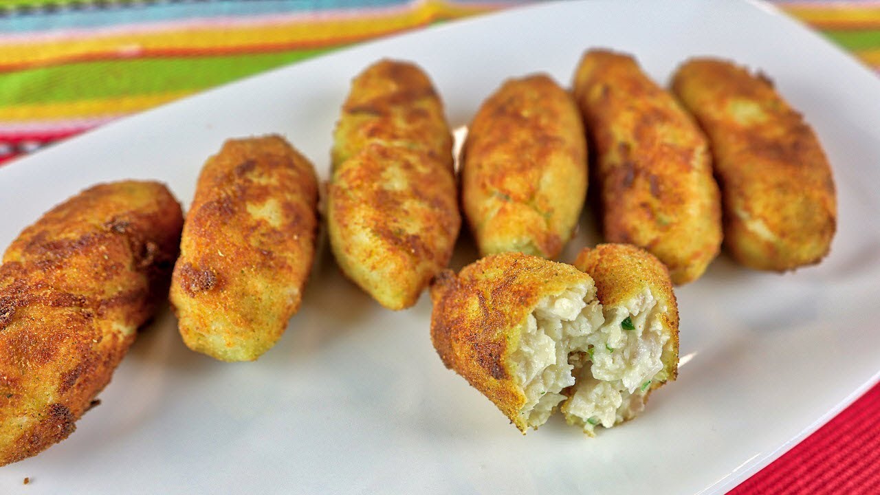Como Hacer Croquetas De Pollo YouTube