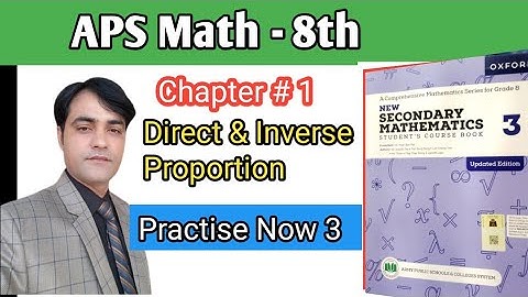 Practise Now 3  II APS Maths 8th II New Secondary Mathematics Book 3 Updated Edition