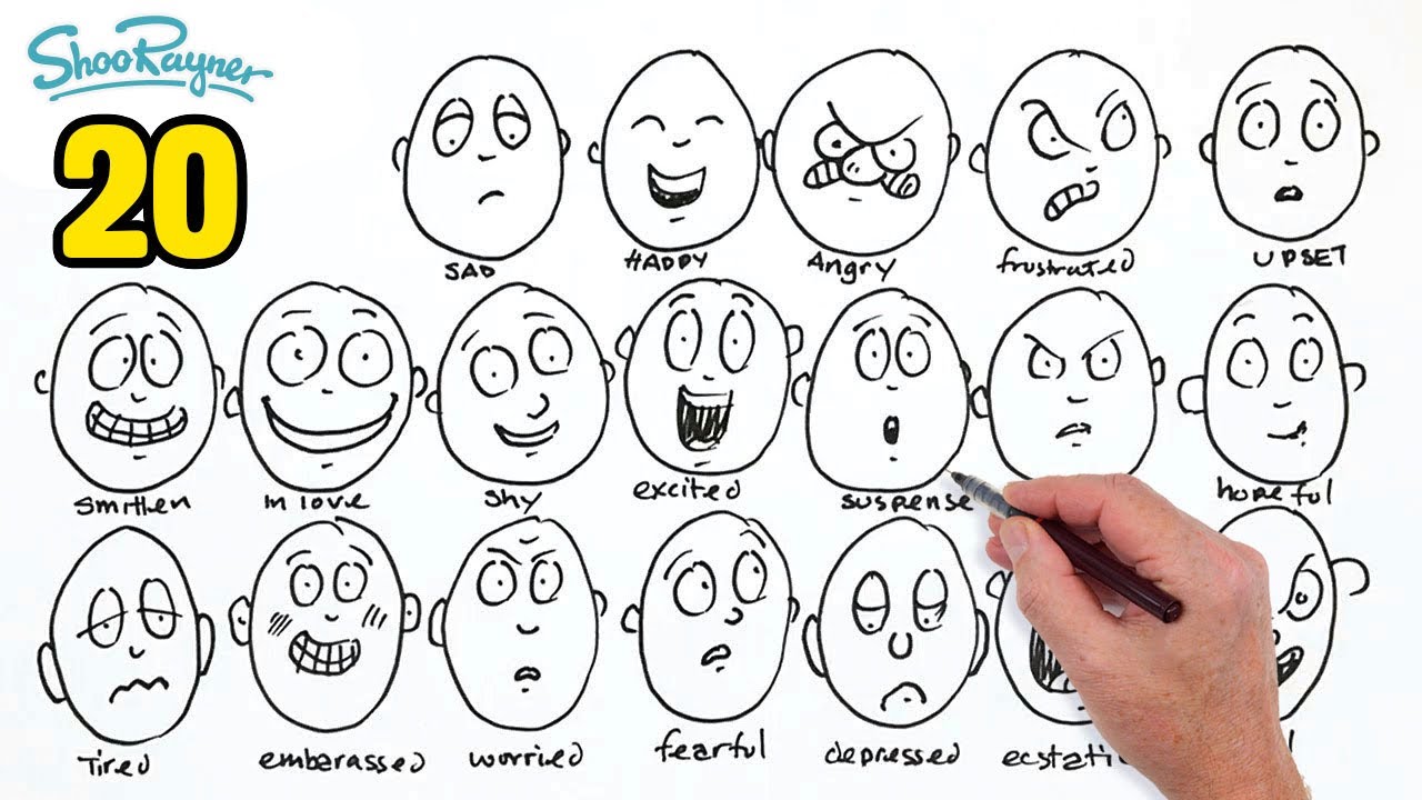 Emotions Face Chart For Adults