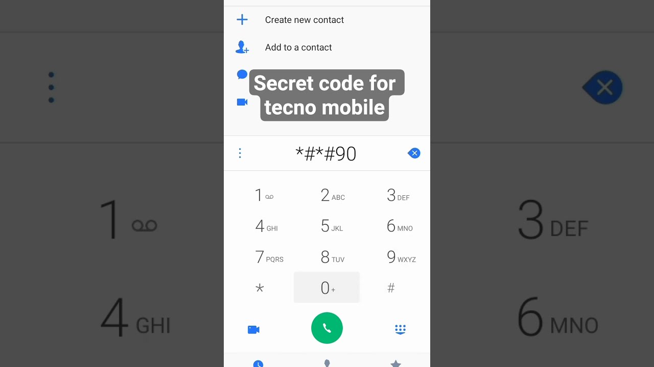 Secret Code Tecno Mobile Educational Shorts
