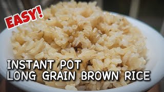Instant pot Long grain brown rice | Brown Rice recipe