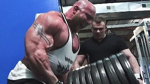 Bodybuilders Ty Young And James Koepsell Crazy Upp...