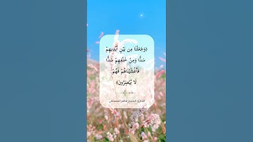 تلاوة خاشعة\\قارئ الشيخ ماهر المعيقلي \\سورة يس\\حالات واتس اب