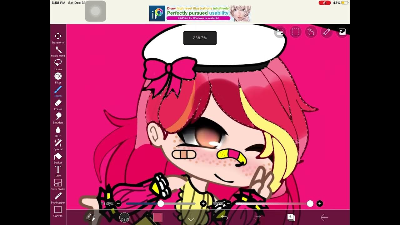 How to edit hair (ibisPaint X) YouTube