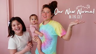 Day In Our City Life! What We Eat, A Quick Workout + My First BUMPdate!