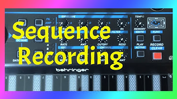 Behringer Pro VS Mini Sequence Recording