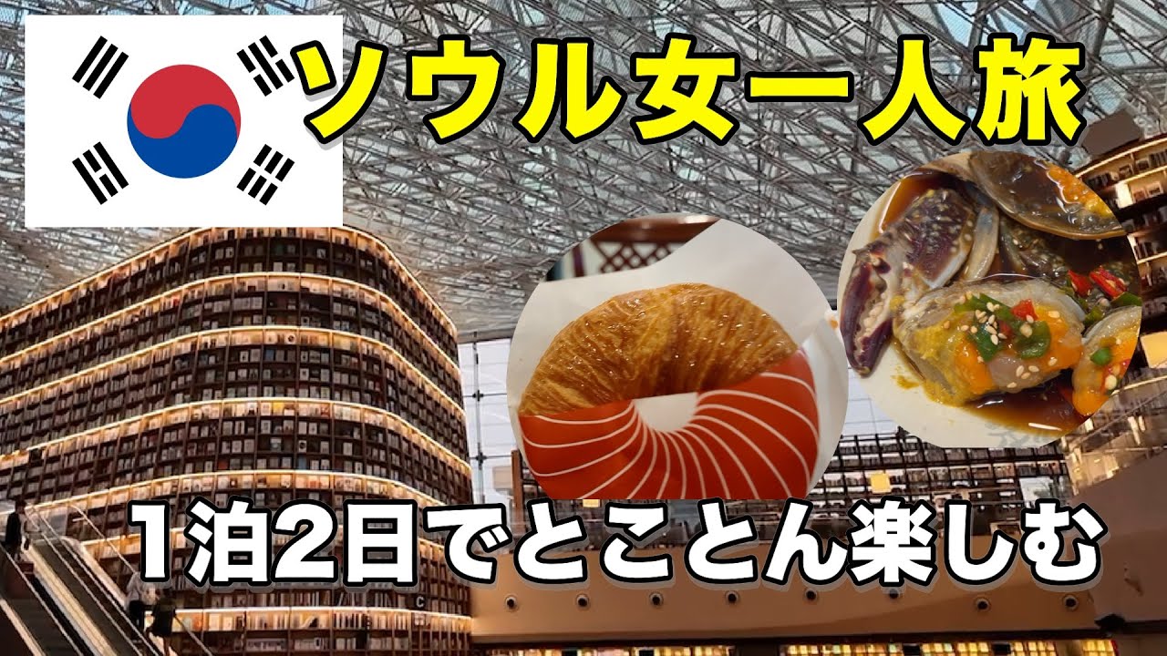 【韓国女一人旅2025】名古屋からソウルへ1泊2日で行ってみたら楽しかった。グルメと話題の場所を観光しました／Seoul Vlog