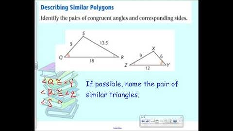Geometry : 7.2 - Ratios in Similar Polygons