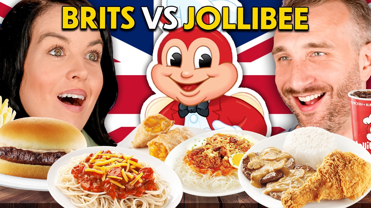 Brits Try Jollibee For The First Time!