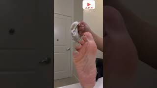 Vee Biracial Stinky Sock Removal & Size 7 Meaty Sole On Table 2 Shorts