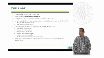 Configuración de un servidor DHCP en Ubuntu 11.04 |  | UPV