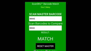 Famous Barcode Match / Comparison Profile
