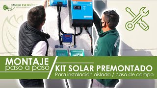 Cómo montar un kit solar de aislada paso a paso 👷🏼🛠👷🏻‍♀️