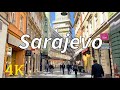 Sarajevo bosnia and herzegovina  4k walking tour  april 2024