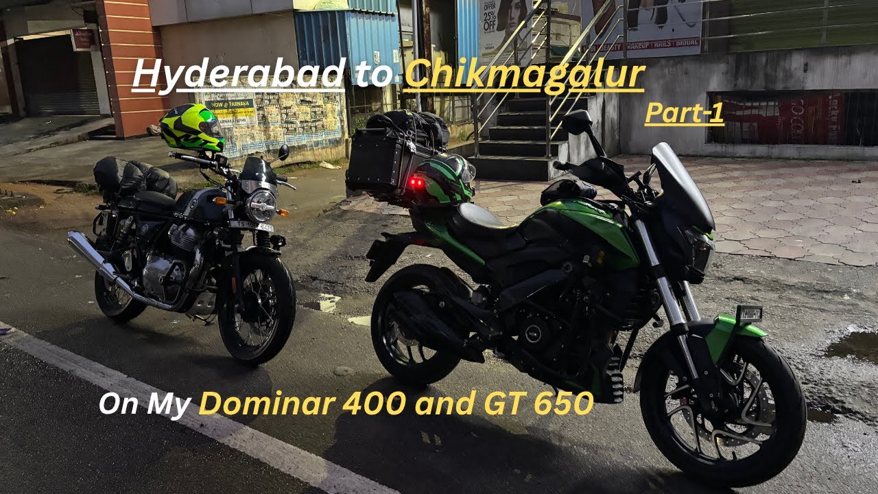 Hyderabad to Chikmagalur on my Dominar 400 and GT 650 | Part-1 | Clinton Ralph