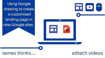 Using Google drawing to create  a customised landing page in new Google sites
