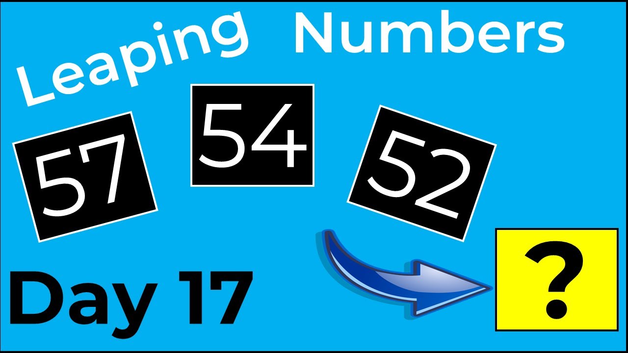 Day 17 - Leaping Numbers: Season 1 - YouTube