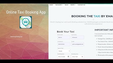 Online Taxi Booking Management System in PHP MySQL Codeigniter Framework