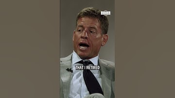 Troy Aikman tells the TRUTH behind his NFL Retirement.