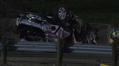 Raw video: Police chase ends in deadly rollover crash on the Gulf Freeway, HPD says