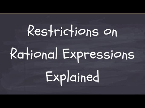 Video: Mengapa kita menyatakan pembatasan untuk ekspresi rasional dan kapan kita menyatakan pembatasan?