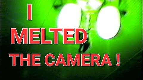 I MELTED THE CAMERA!  July 4th, 1985 -(Weird Paul)  IT WAS MY FAULT and I FEEL AWFUL!