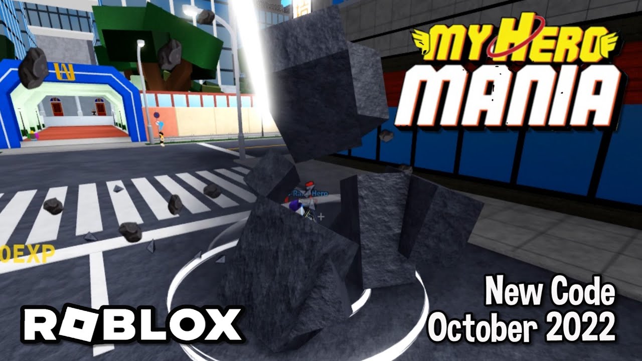 Roblox My Hero Mania New Code October 2022 