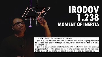 Irodov Problem 1.238 | How to Calculate Moment of Inertia (using Parallel Axis Theorem)