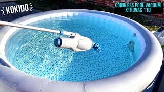 Unboxing + Easy Setup:  Kokido XTROVAC 110 Light Duty Rechargeable Above Ground Pool & Spa Vacuum