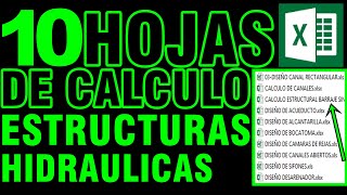 DESCARGA GRATIS 10 HOJAS DE CALCULO | ESTRUCTURAS HIDRÁULICAS screenshot 3