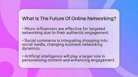 What Is The Future Of Online Networking? - Everyday-Networking