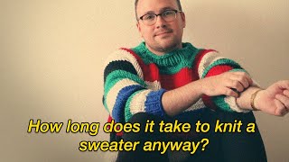 literally just me knitting a sweater for 10 mins