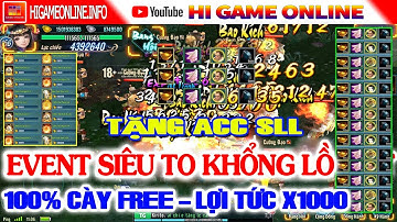 VLTK Mobile Lậu √ Tặng 100Acc 500K, Sv Train 100% Rơi KNB & Ngân Sức, Event Đua TOP Siêu To Khổng Lồ