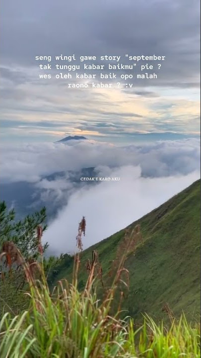 Story Wa Langite Peteng Udane Soyo Deres (Klebus) 30 detik Terbaru bikin baper || Lyric Story