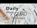 Weekly Daily Quad Planner | Combine weeks, months & notes w/ the #ecdailyduo for a Quarterly Planner