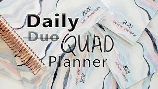 Weekly Daily Quad Planner | Combine weeks, months & notes w/ the #ecdailyduo for a Quarterly Planner