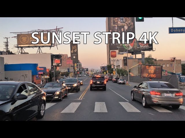 mp3 - los angeles 4k sunset strip driving downtown usa