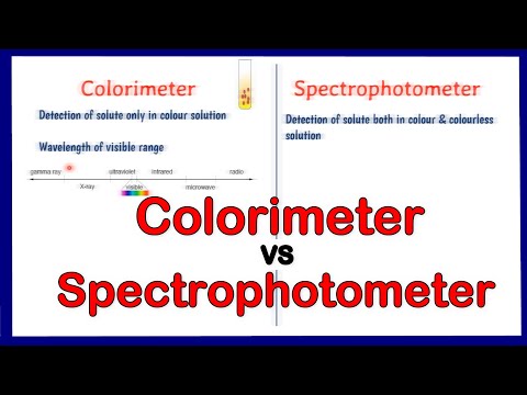 Video: Perbezaan Antara Colorimeter Dan Spectrophotometer