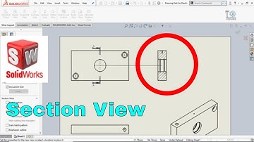How to make Section View in solidworks drawings|SolidWorks Tutorial