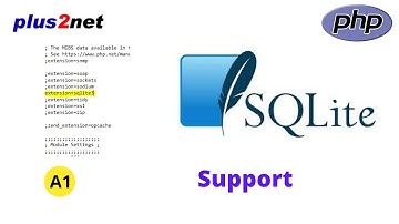 Enabling SQLite database support in PHP using PDO and sqlite3 A1