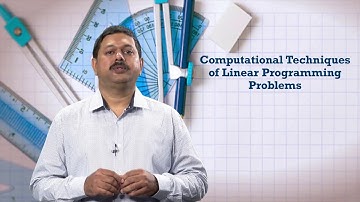 Computational Techniques of Linear Programming Problems by Dr Haribaskar