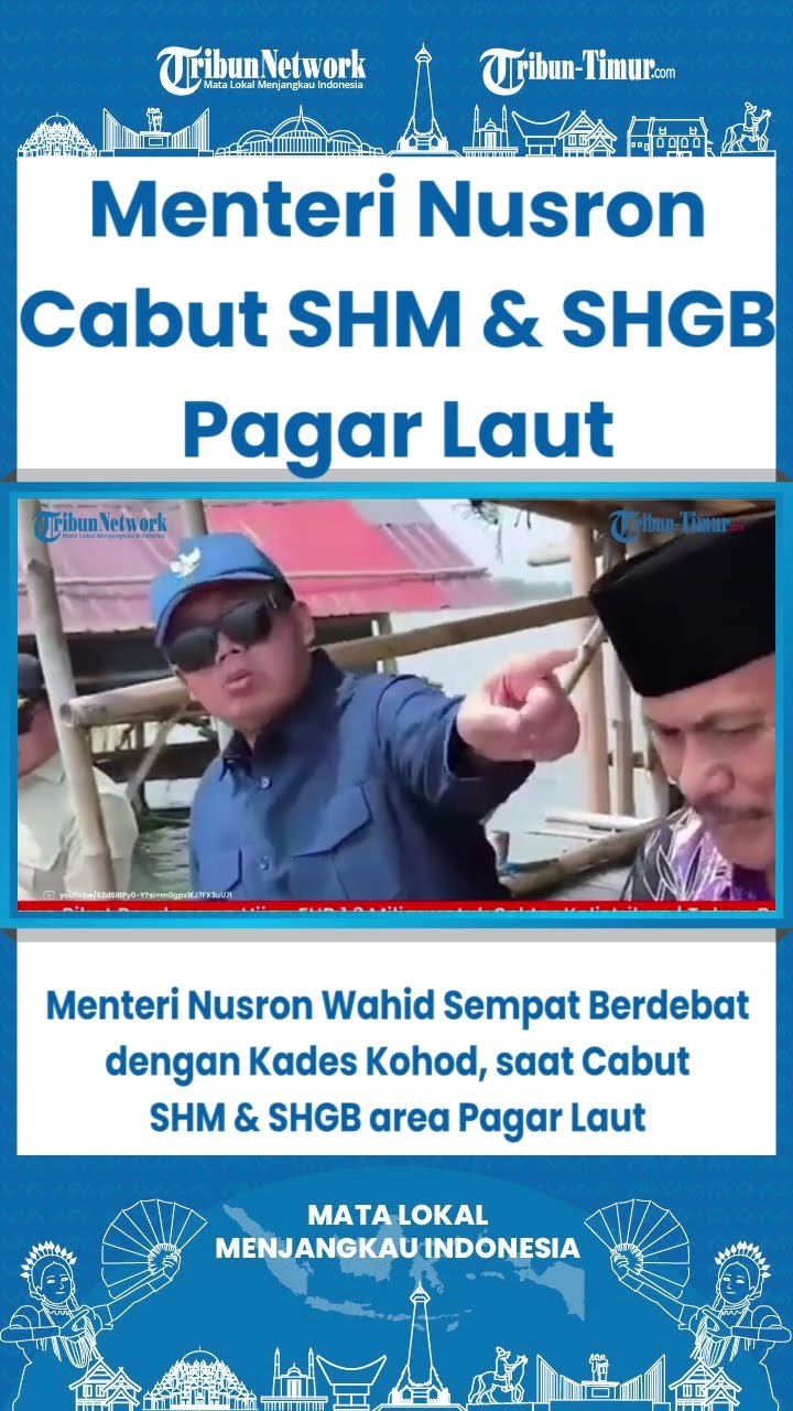 SHORT Menteri Nusron Wahid Sempat Berdebat dengan Kades Kohod, saat Cabut SHM \u0026 SHGB area Pagar Laut