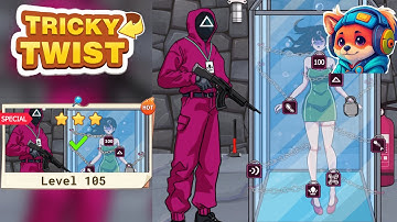 Tricky Twist Puzzle – Level 105 help the girl escape from the water tank Walkthrough Solutions