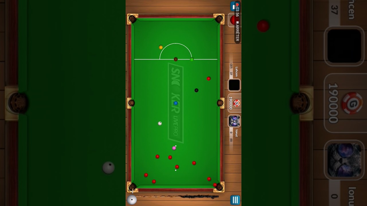 Snooker live pro Break