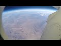 Blue origin booster landing from space on board camera