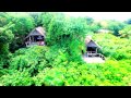 Drone over Fundu Lagoon Beach Resort, Pemba Island, Zanzibar